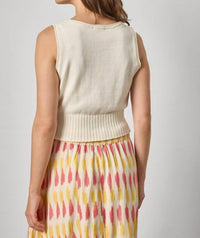 Lilla P - Cropped Scoop Tank Sweater