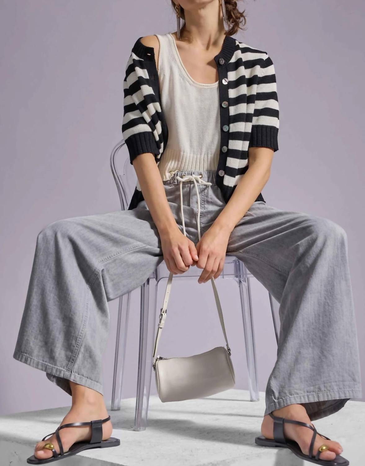 Lilla P - Cropped Scoop Tank Sweater