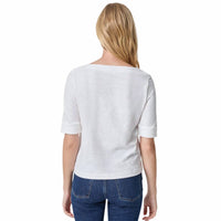 Lilla P - Cuffed Sleeve Boatneck Tee