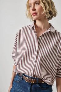 Lilla P - Dolman Sleeve Button Down Shirt