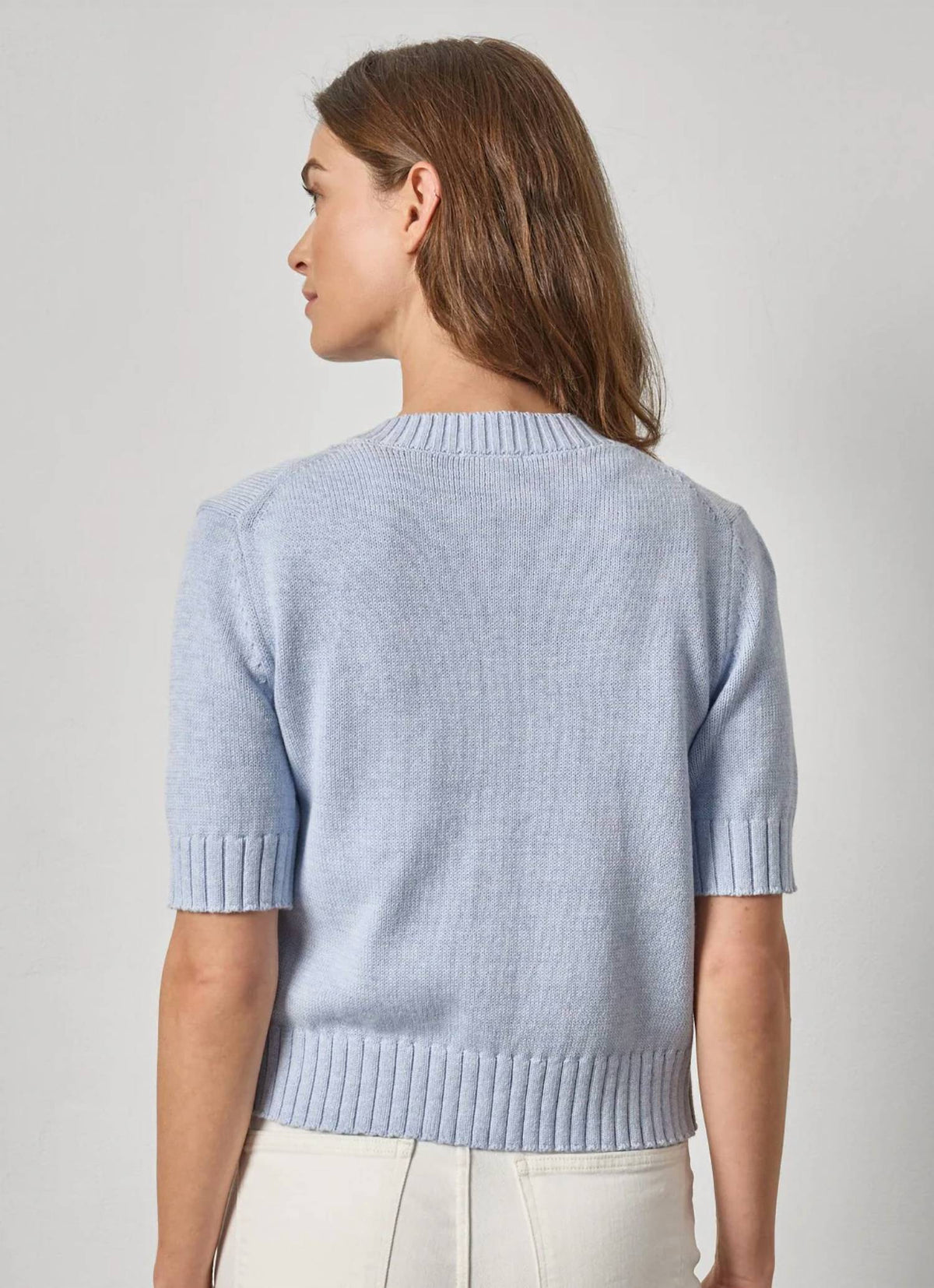 Lilla P - Elbow Sleeve Button Cardigan