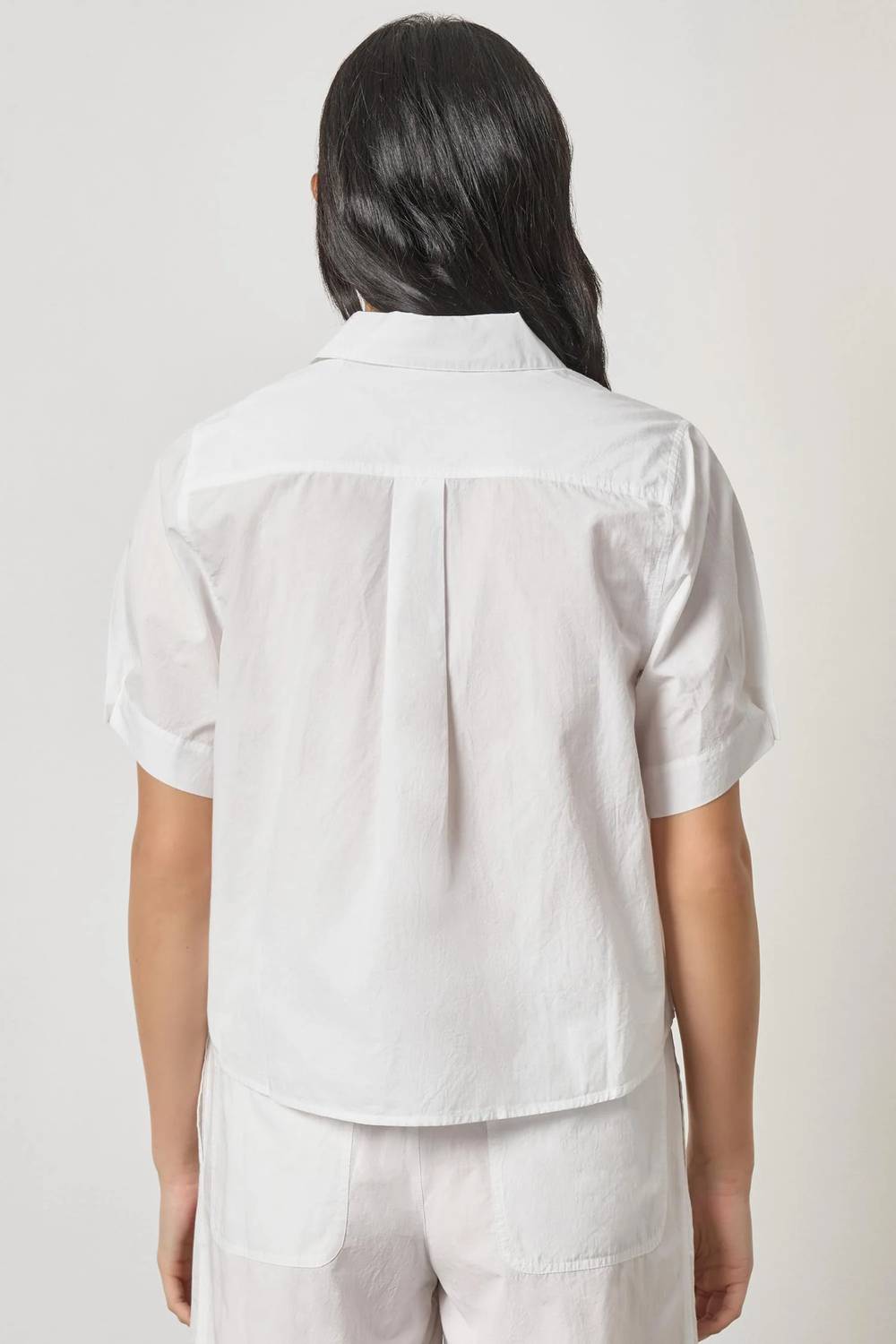 Lilla P - Folded Sleeve Button Down Shirt