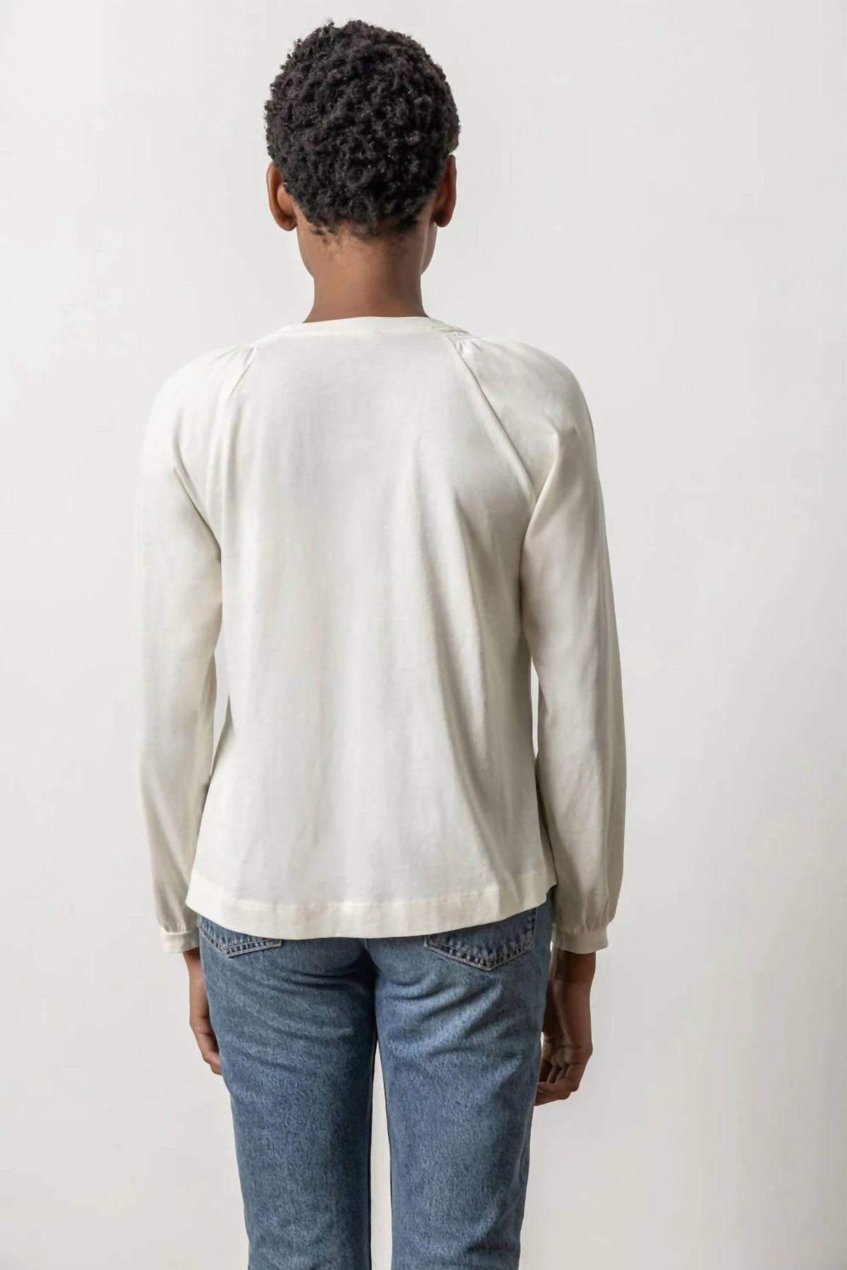 Lilla P - Full Sleeve Smocked V-neck