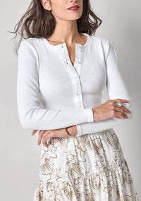 Lilla P - Mixed Media Cardigan