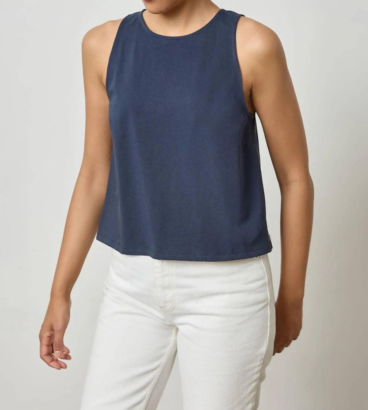 Lilla P - Mixed Media Tank Top