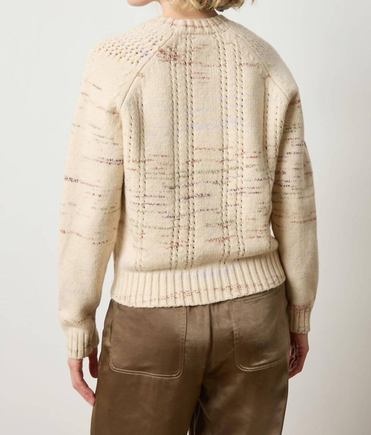 Lilla P - Open Stitch Crewneck Sweater