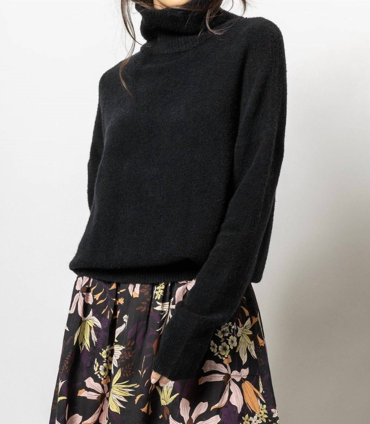 Lilla P - OVERSIZED TURTLENECK SWEATER