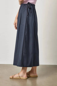 Lilla P - Poplin A-line Midi Skirt