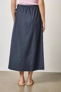 Lilla P - Poplin A-line Midi Skirt