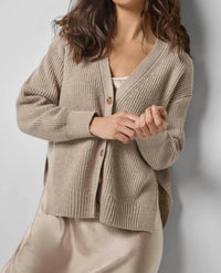 Lilla P - Relaxed Side Vent Cardigan