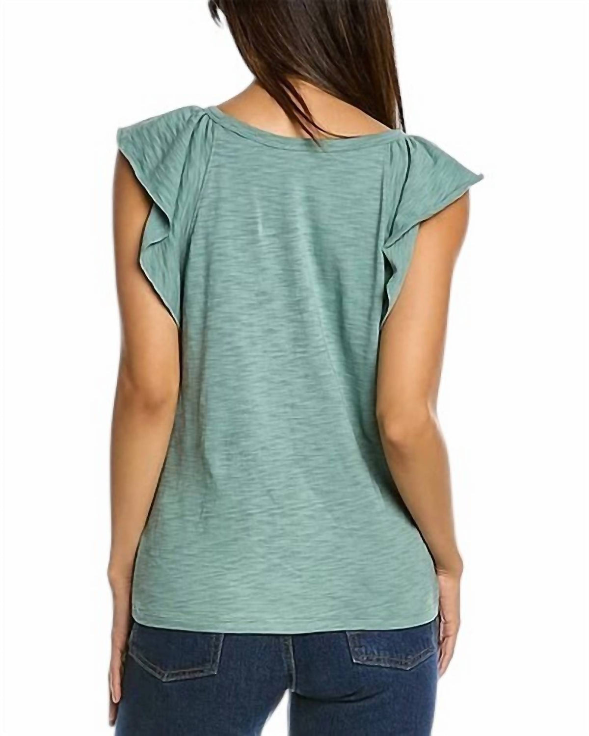 Lilla P - Ruffle Sleeve Raglan Top