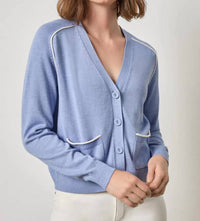 Lilla P - Saddle Sleeve V-neck Cardigan