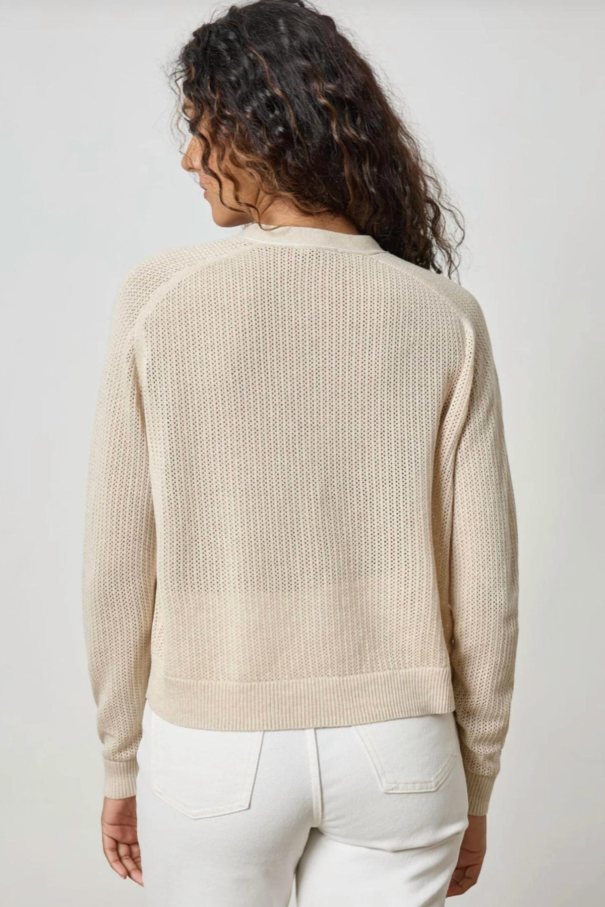 Lilla P - Saddle Sleeve V-neck Cardigan