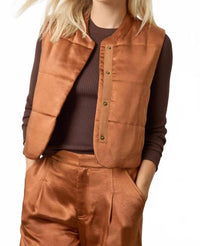 Lilla P - Satin Quilted Vest
