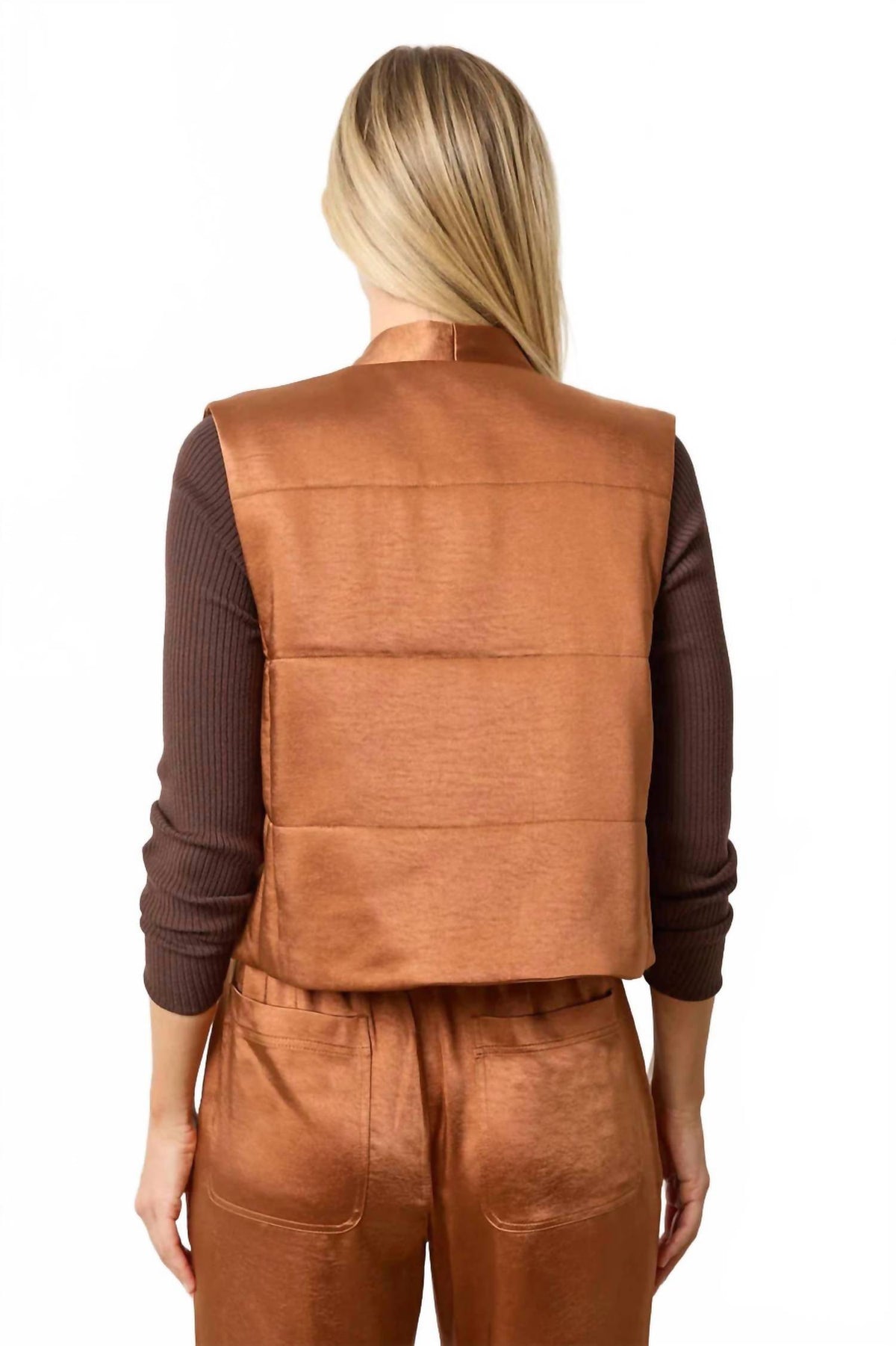 Lilla P - Satin Quilted Vest