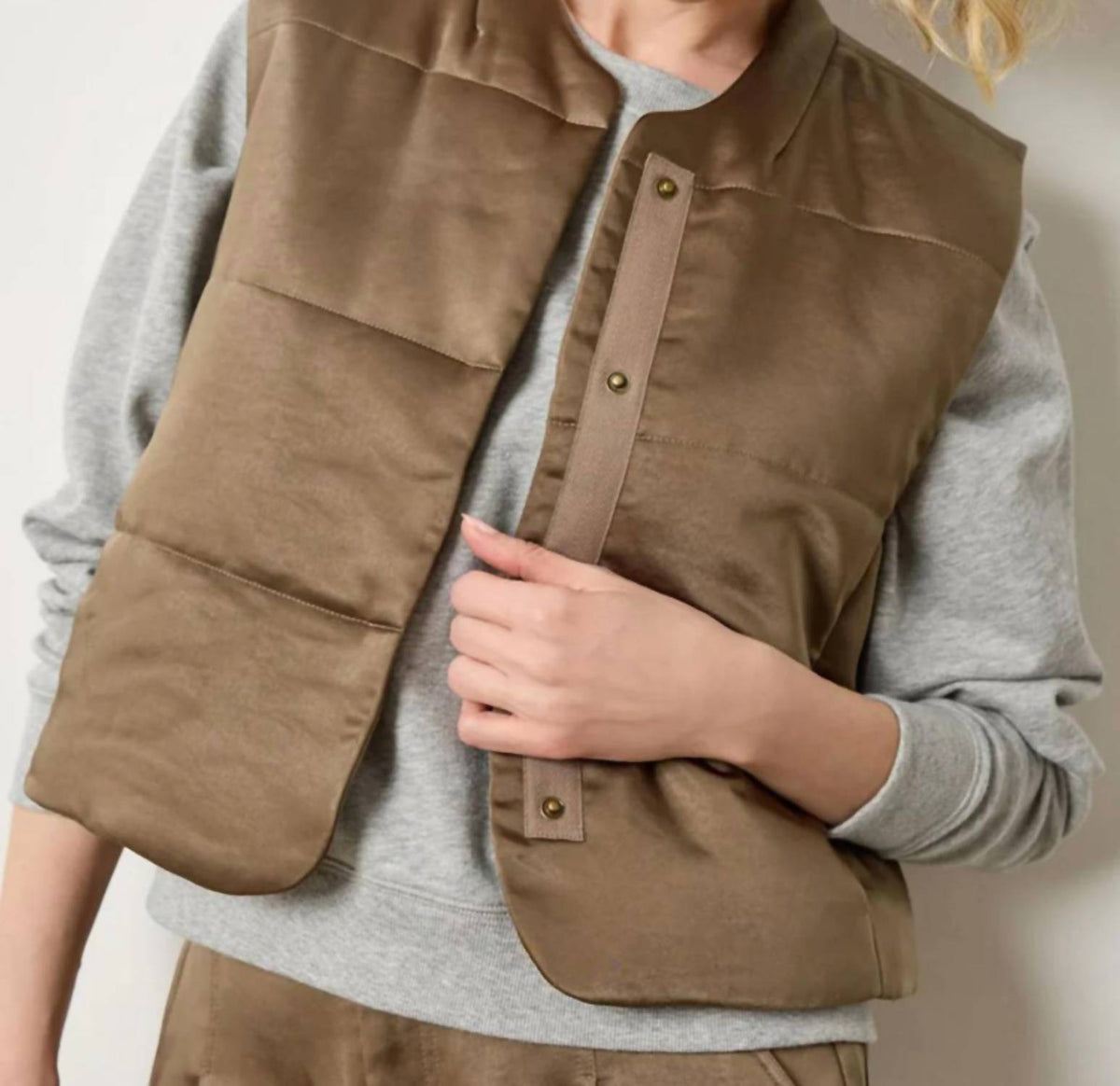 Lilla P - Satin Quilted Vest