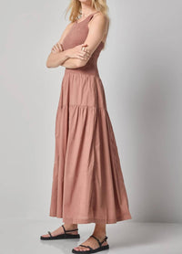Lilla P - Smocked Bodice Midi Dress