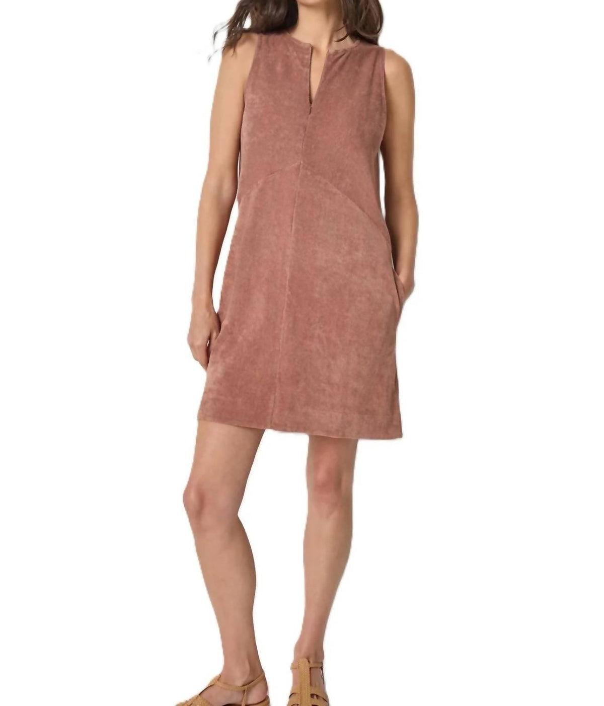 Lilla P - Terry Zip Mini Dress