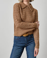 Lilla P - Textured Polo Sweater