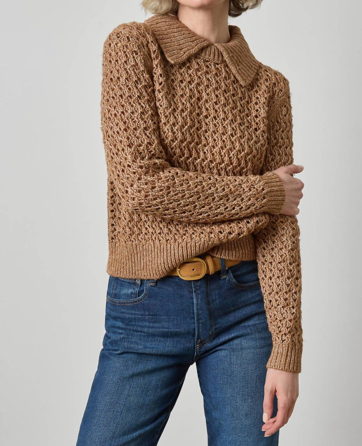 Lilla P - Textured Polo Sweater