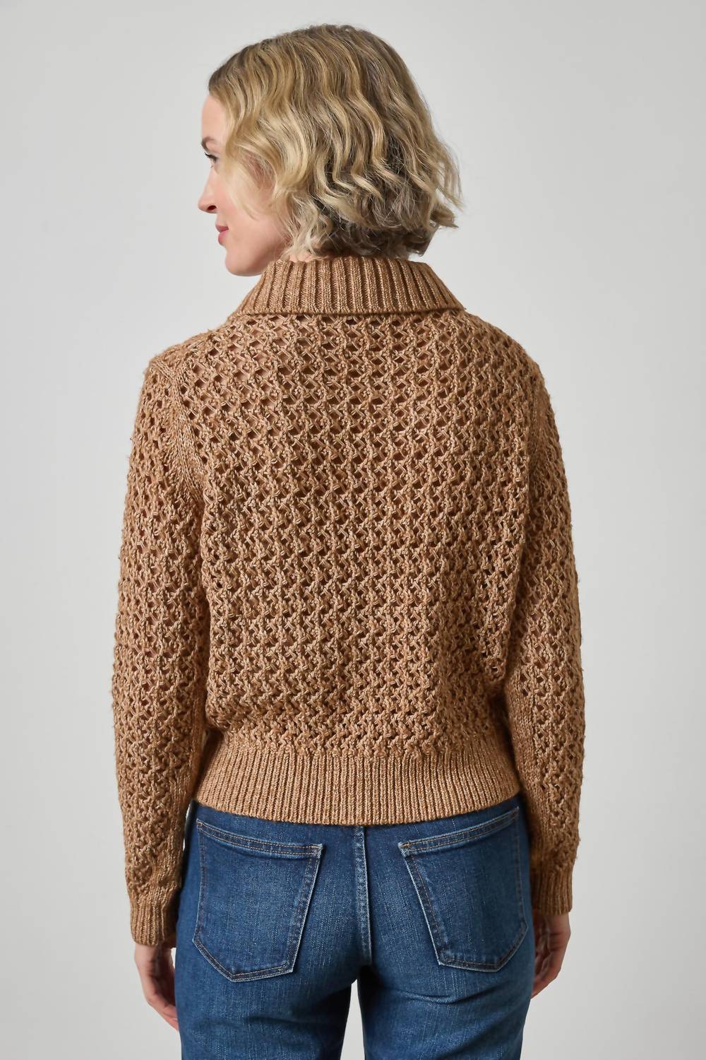 Lilla P - Textured Polo Sweater