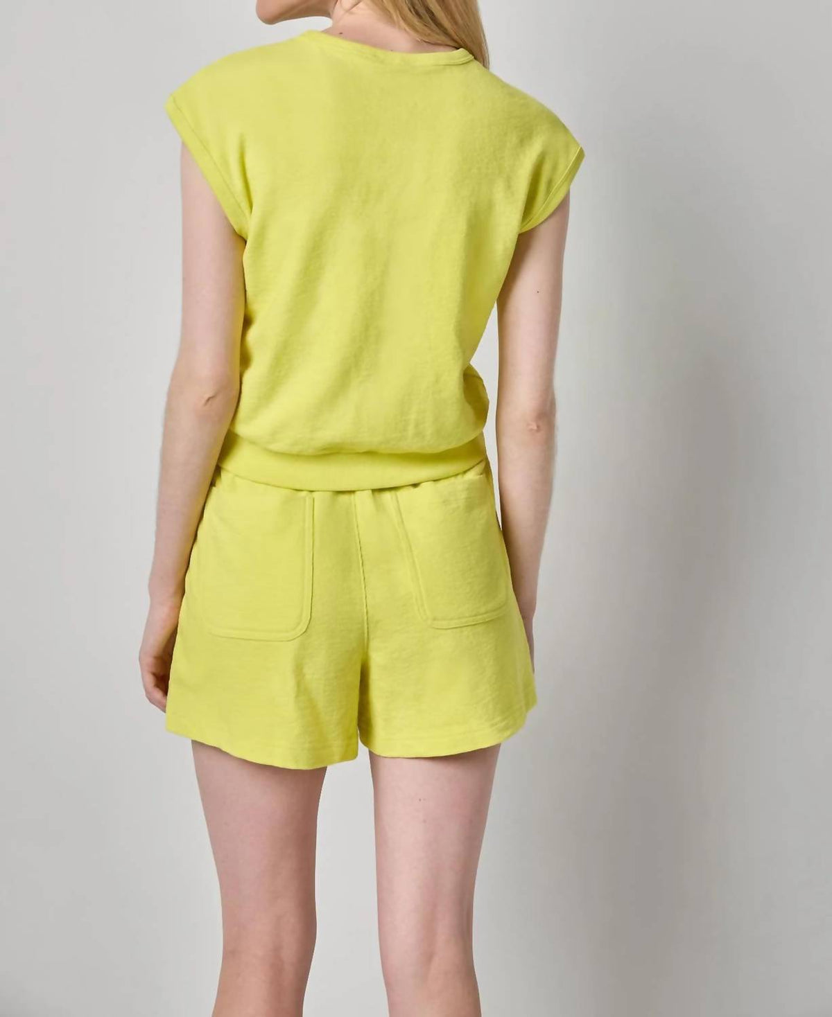 Lilla P - Textured Terry Front Seam Shorts