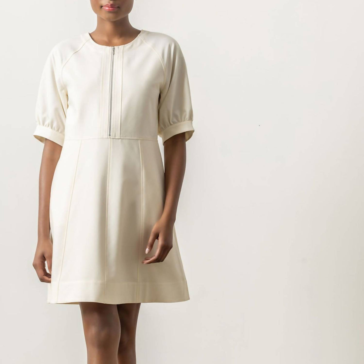 Lilla P - Zip Front Flared Dress