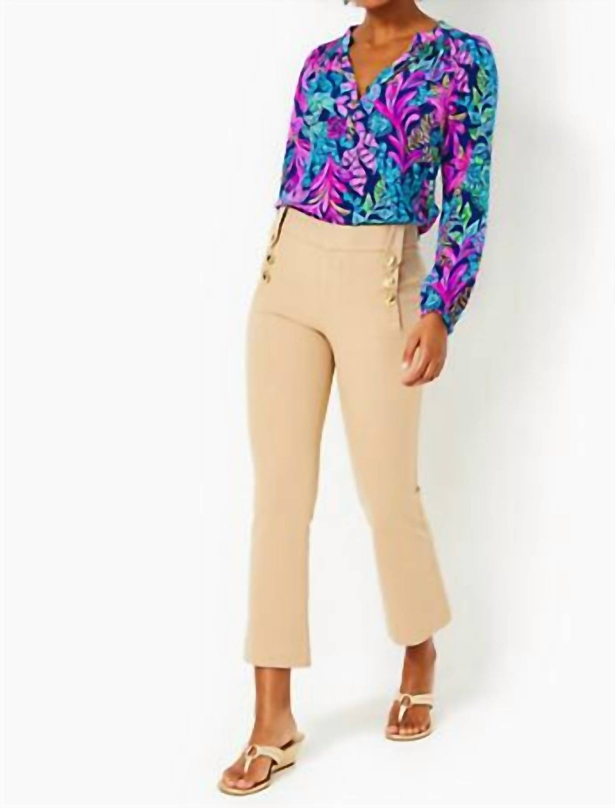 Lilly Pulitzer - 37" Parrish Bi-Stretch Crop Flare Pant