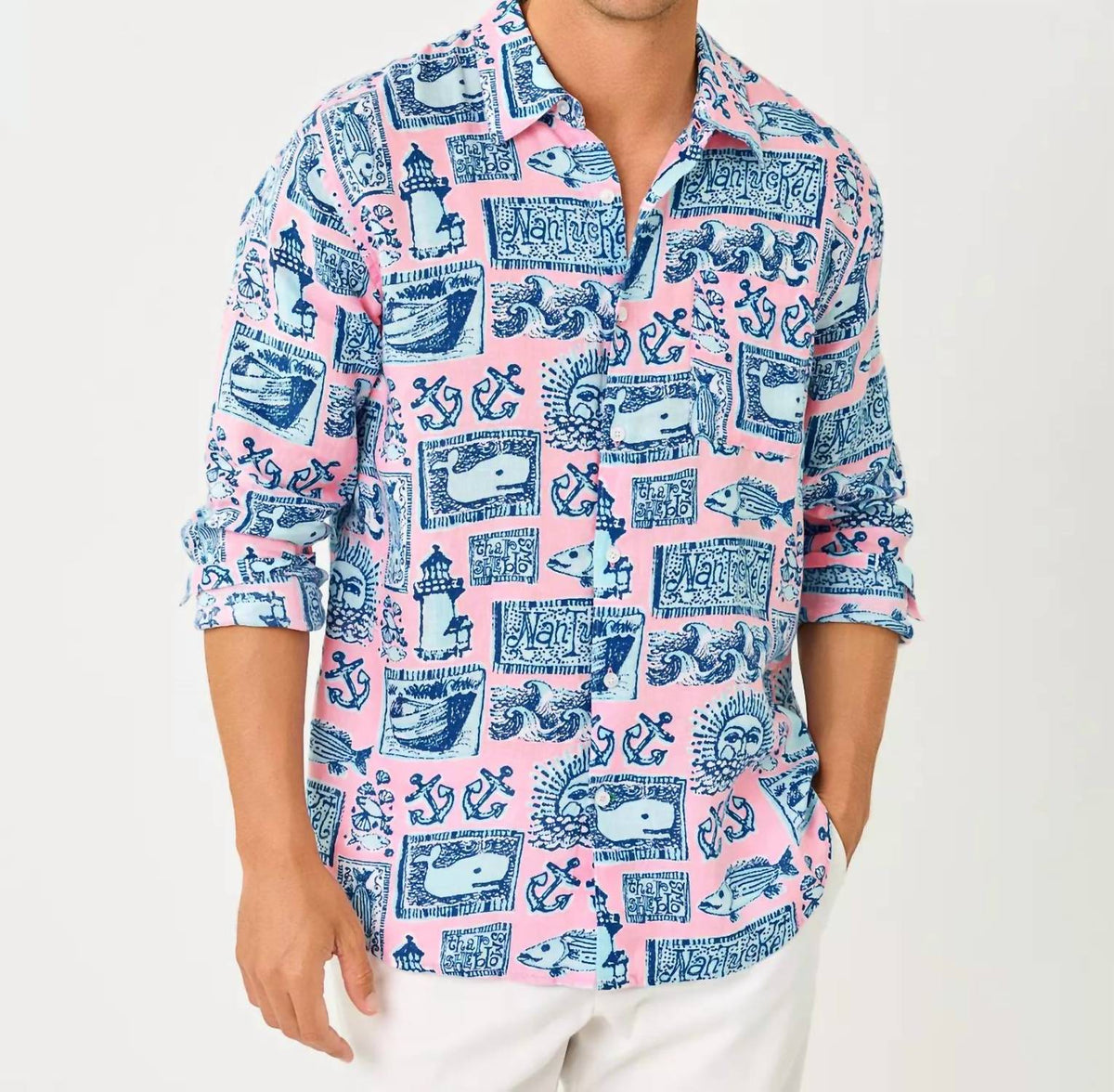 Lilly Pulitzer - Addison Button Down Linen Shirt