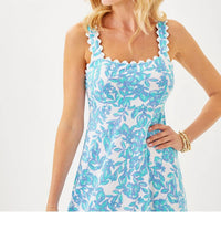Lilly Pulitzer - Dwyer Midi Dress - blue - clothing - cotton