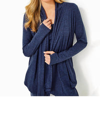 Lilly Pulitzer - Nevia Wrap - blue - cardigans - clothing