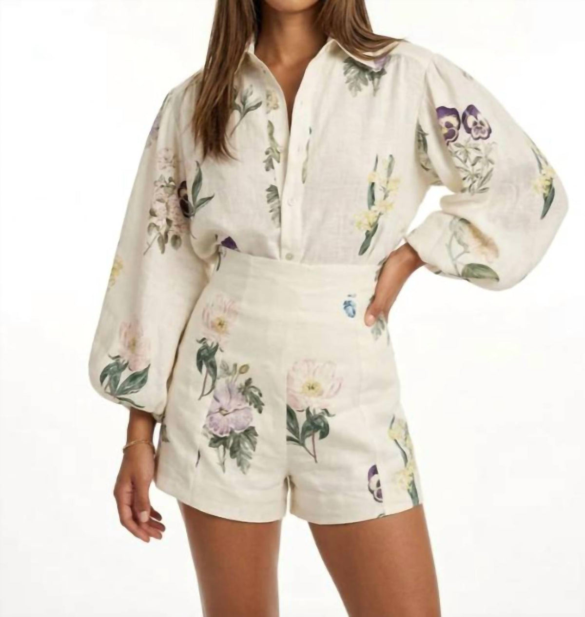 Lily Clothing - Primrose Garden Suit Top