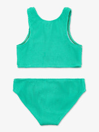 Limeapple - Girl's Crinkle Two Piece Tankini Swimsuit - baby - bikinis - clothing