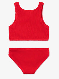 Limeapple - Girl's Crinkle Two Piece Tankini Swimsuit - baby - bikinis - clothing
