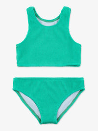 Limeapple - Girl's Crinkle Two Piece Tankini Swimsuit - baby - bikinis - clothing