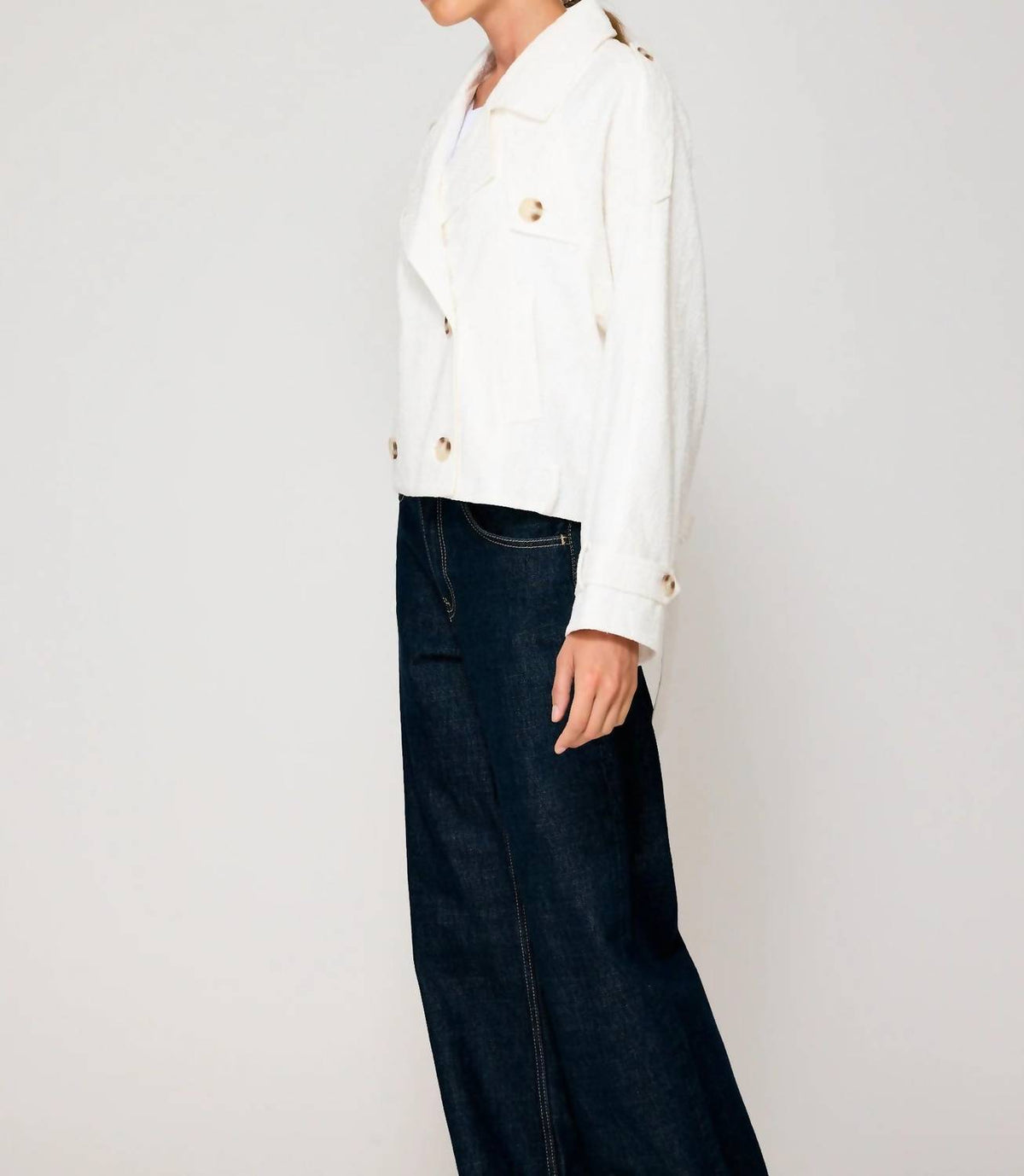 Line And Dot - Bendetta Crop Trench Jacket