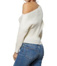 Line And Dot - Blair Asymmetrical Off Shoulder Sweater