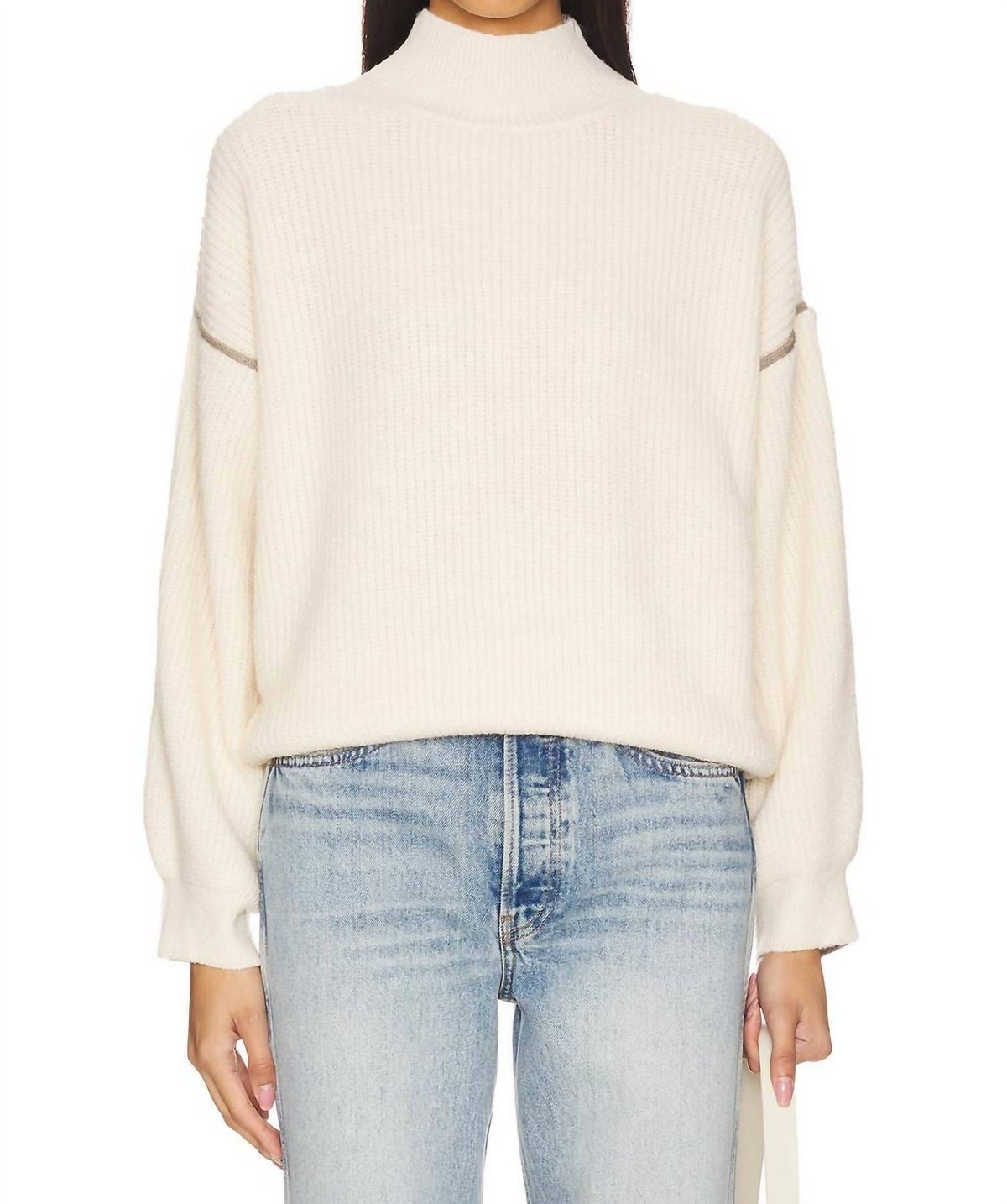 Line And Dot - Katy Mock Neck Sweater