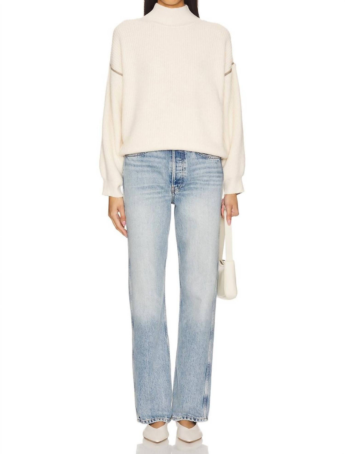 Line And Dot - Katy Mock Neck Sweater