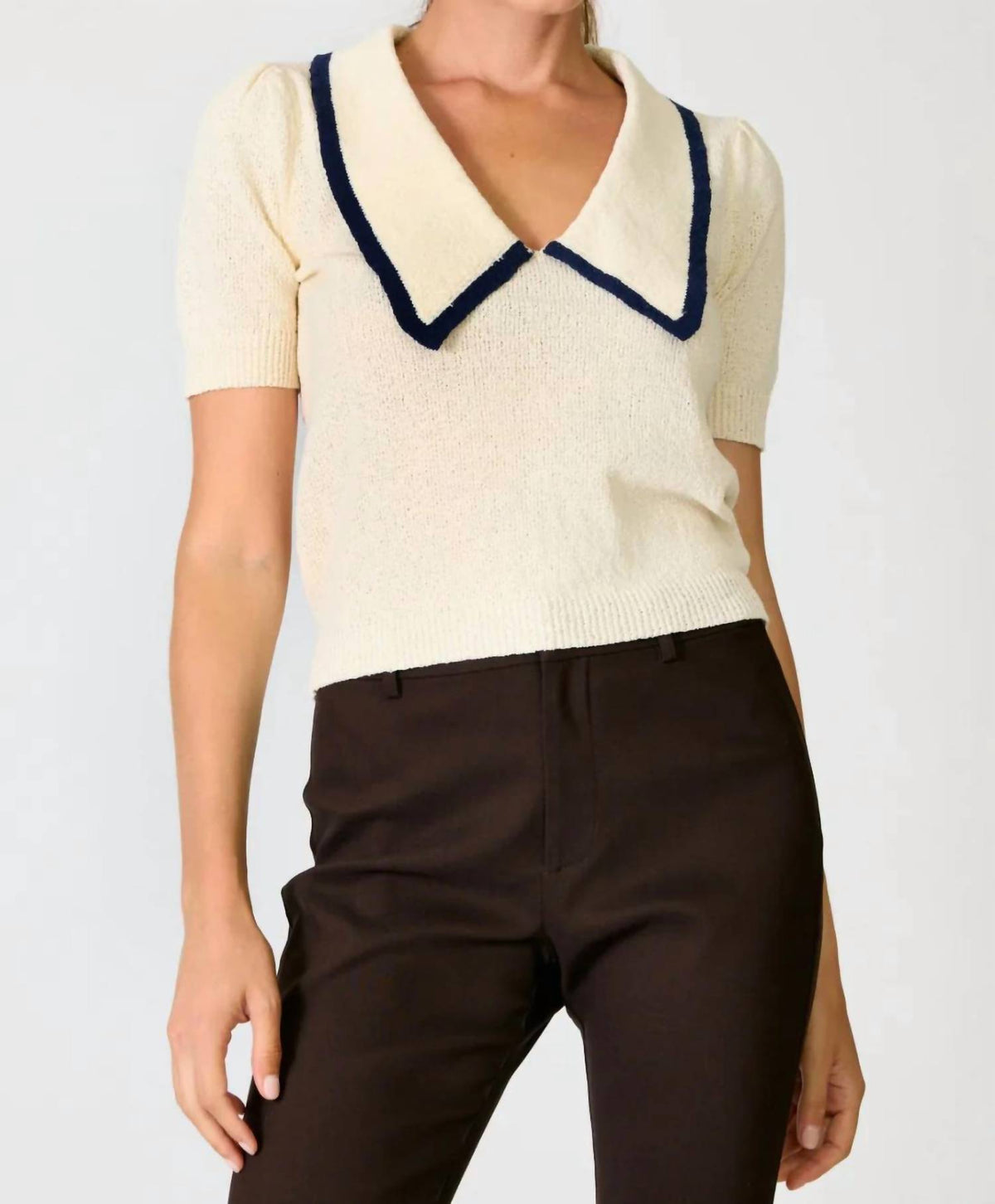 Line And Dot - Mariner Collared Sweater