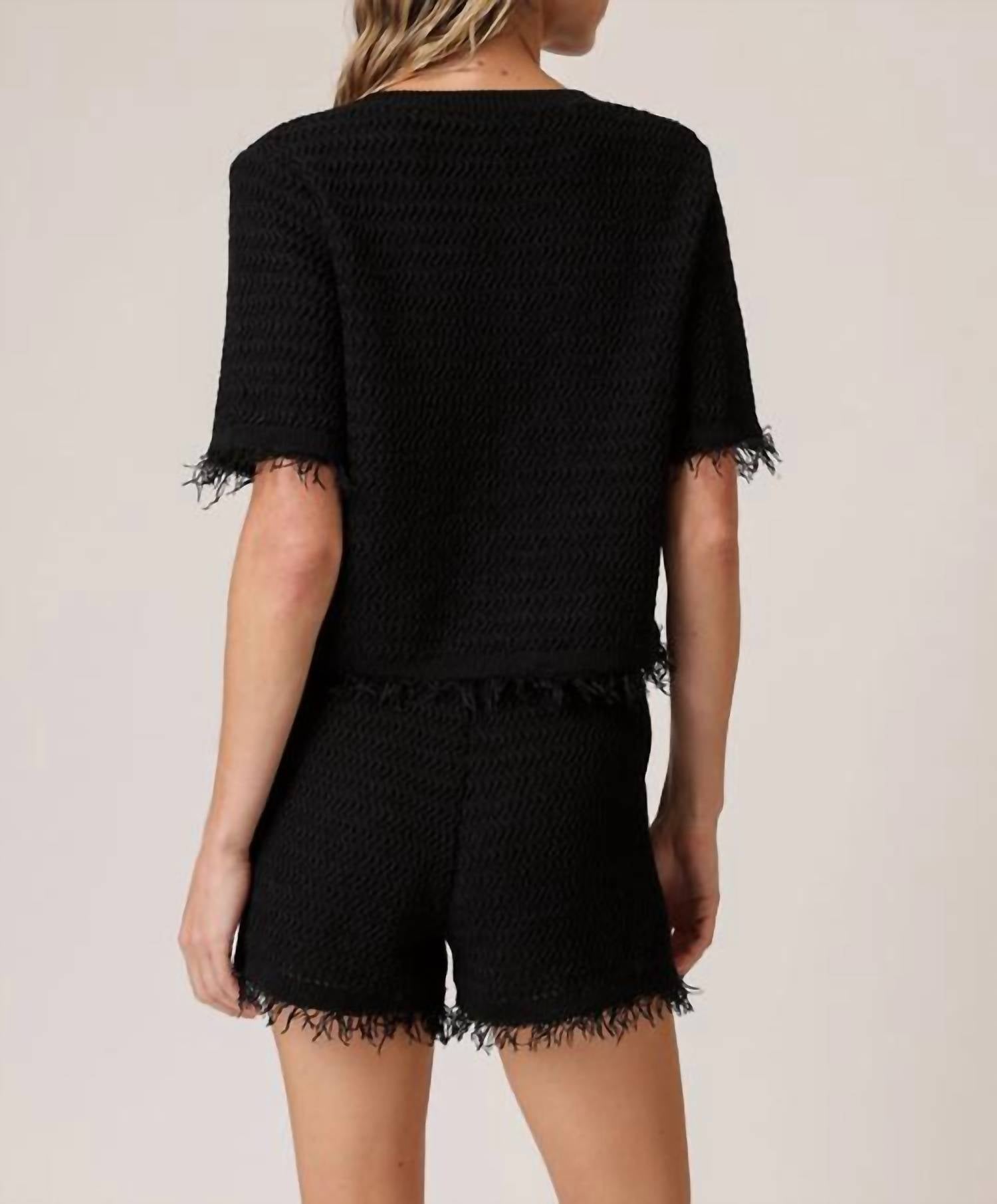 Line And Dot - Sancia Shorts - bermudas - black - clothing