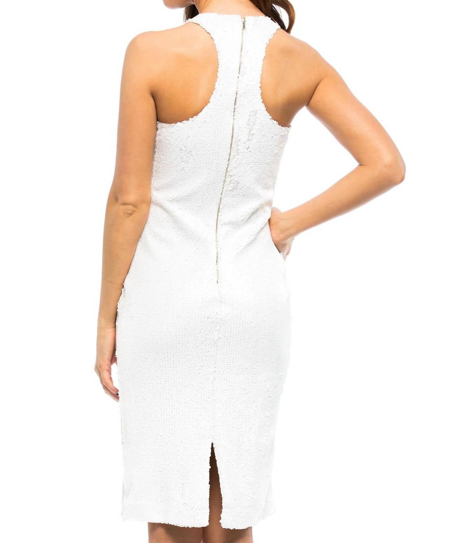 Line And Dot - Women's Royale Halter Dress - clothing - dresses - midi