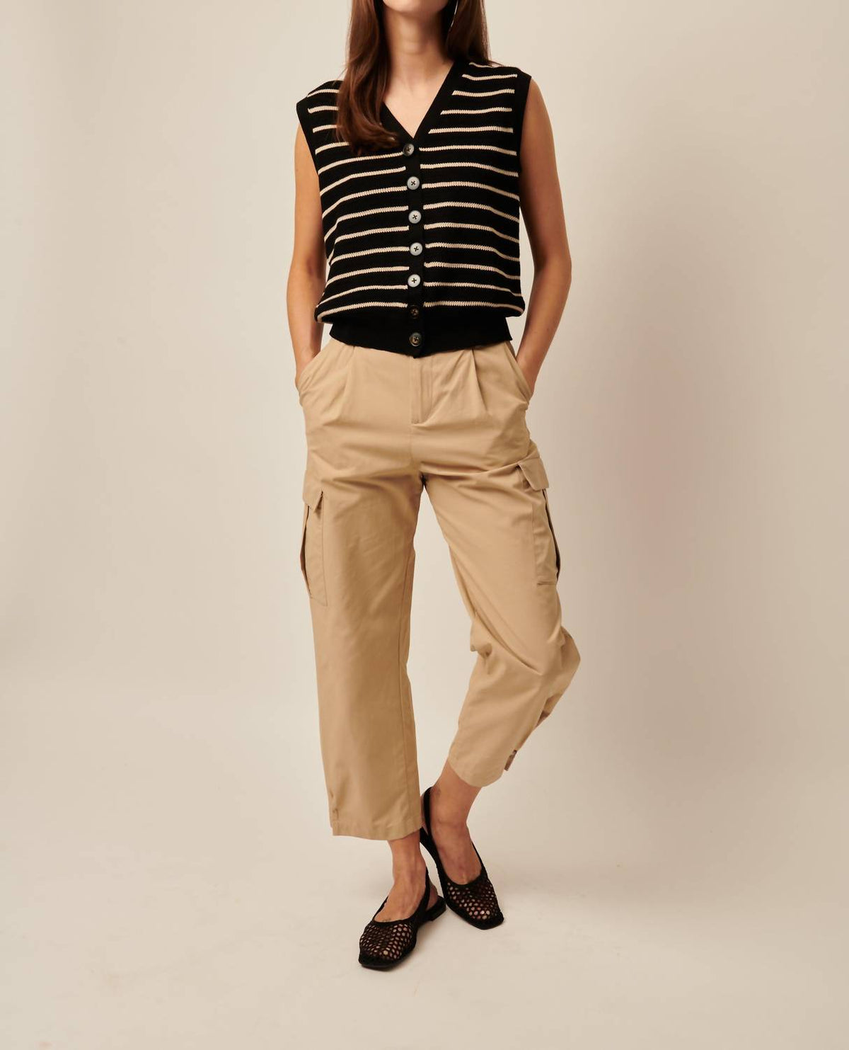 Line - Corie Linen-cotton Vest