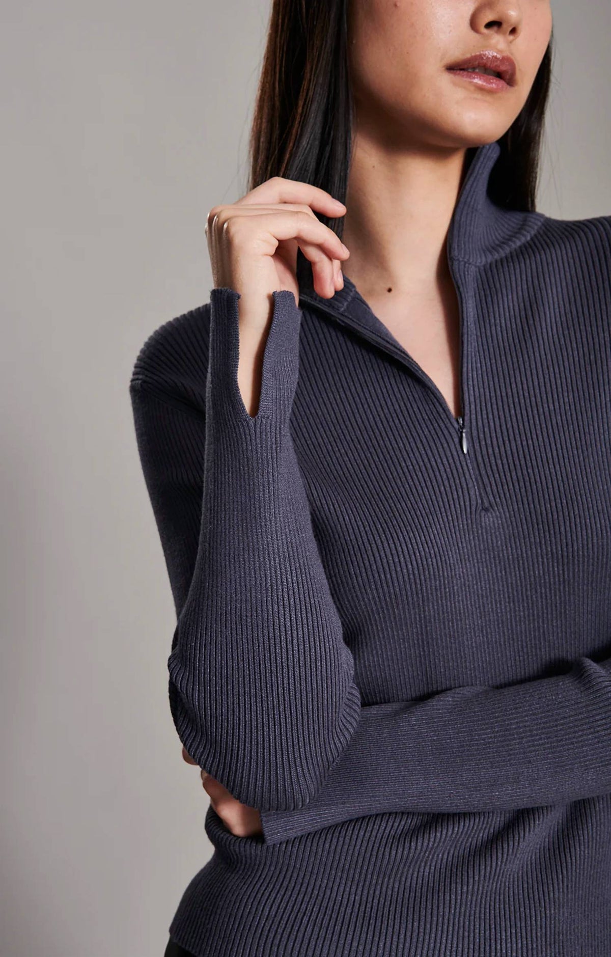 Line - Jess 1/4 Zip Turtleneck Top