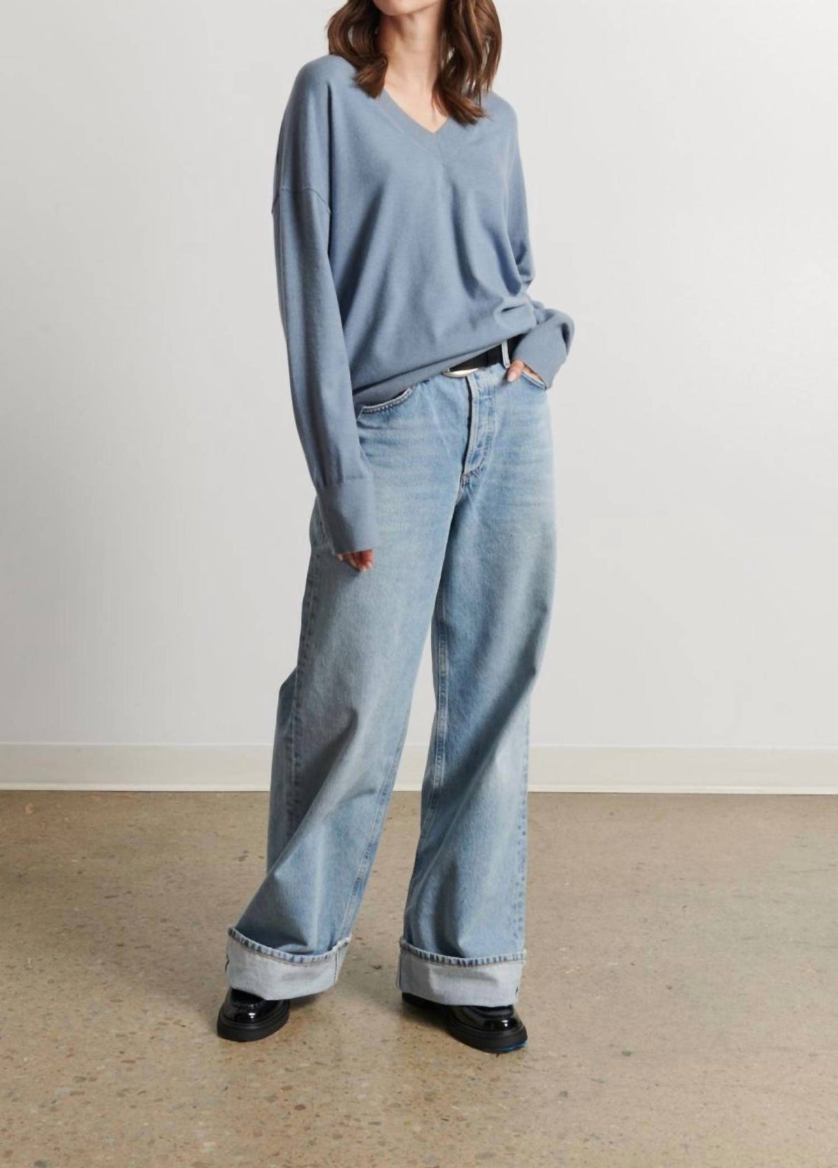 Line - Taylor Knit V-neck Top