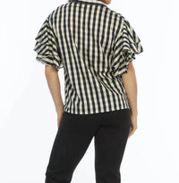 Lior - Harmony Double Flounce Sleeve Blouse