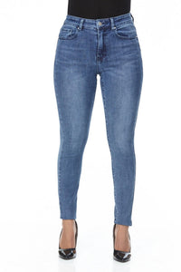 Lior - High Waisted Jackie Jeans - blue - clothing - cotton - blend