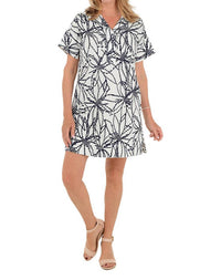 Lior - Short Sleeve Print Dress