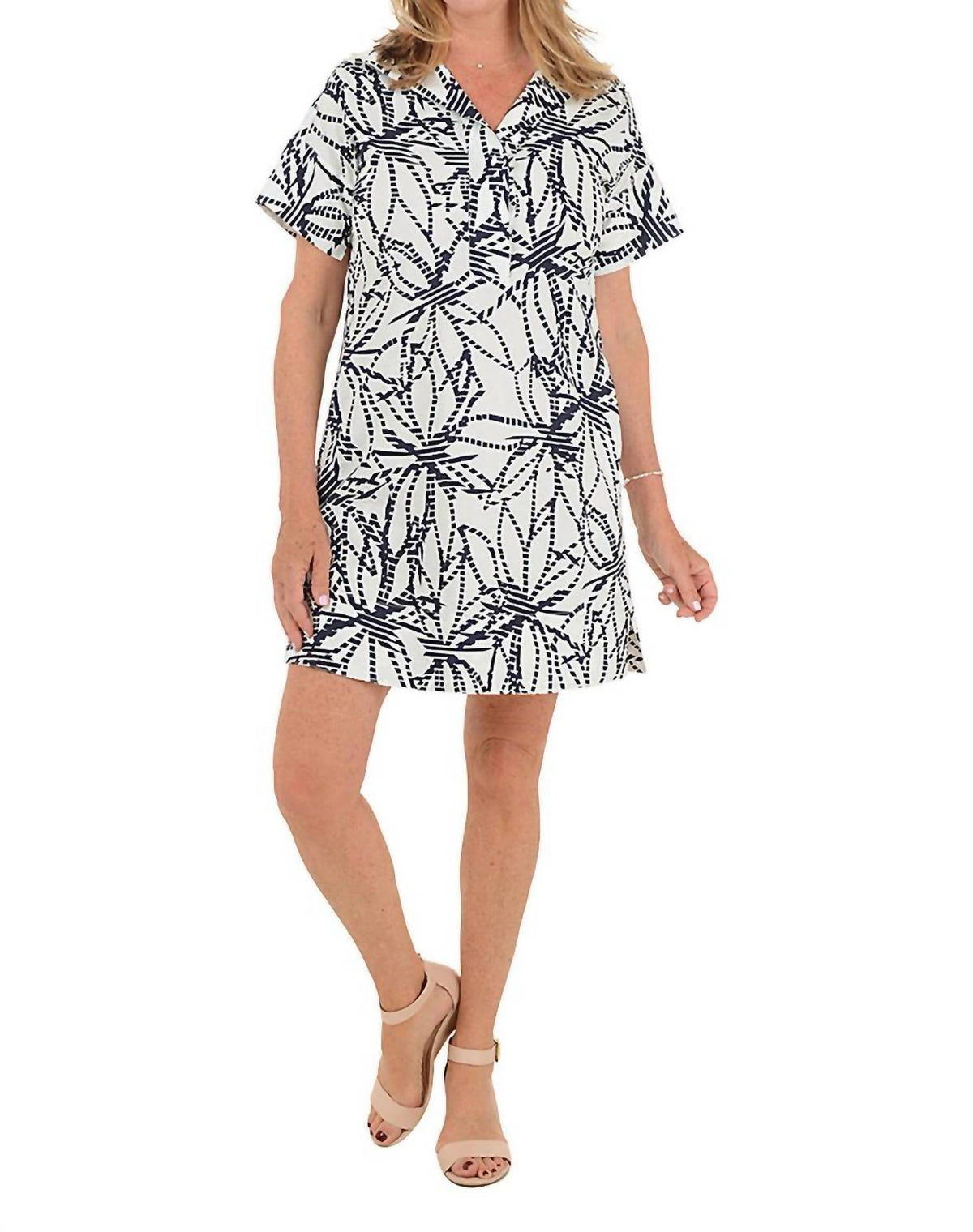 Lior - Short Sleeve Print Dress