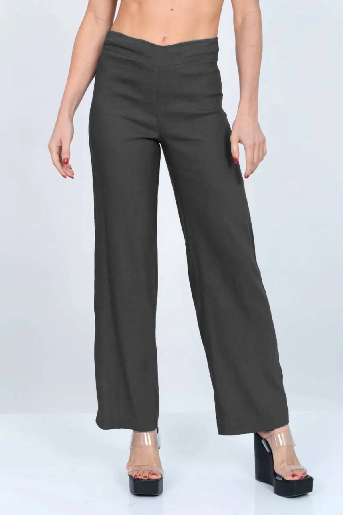 Lior - Stella Wide Leg Stretch Linen Pull On Pant